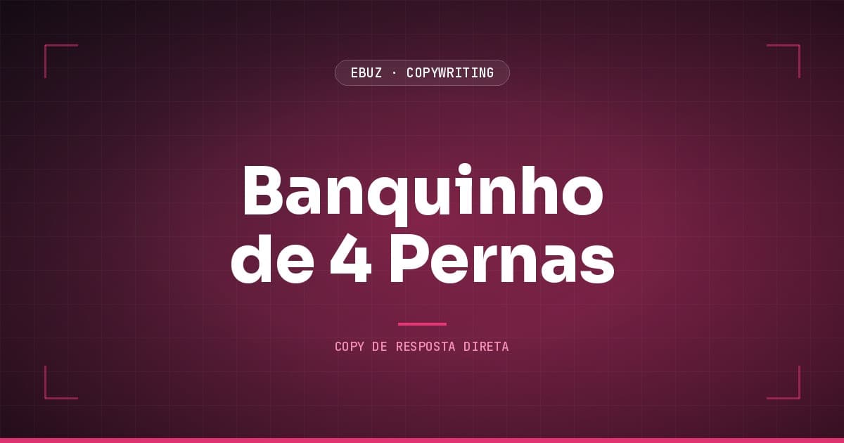 Promessa, alegação e prova: o banquinho de 4 pernas