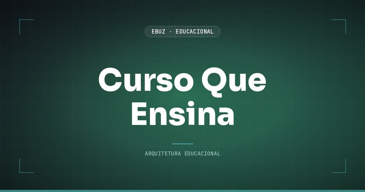 Capa gerada automaticamente: Como Criar Curso Online que Realmente Ensina (Não Só Informa)