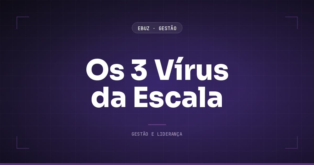 Os 3 vírus que matam a escala: gargalo, burocracia e política