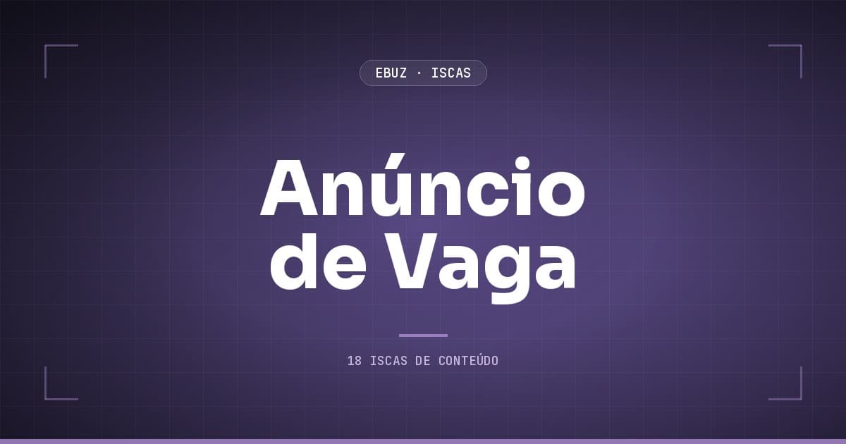 Anúncio de Vaga: 4 stories para preencher a agenda em até 72 horas, sem produção pesada