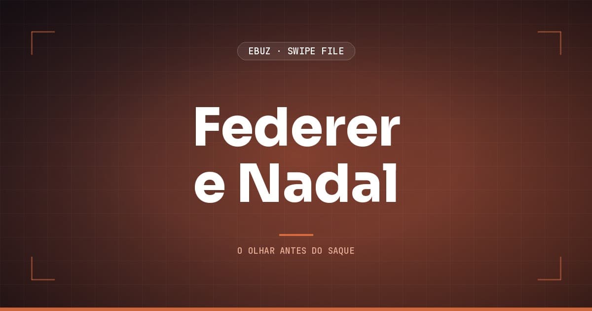 Capa do artigo sobre Federer e Nadal, do Swipe File da eBuz