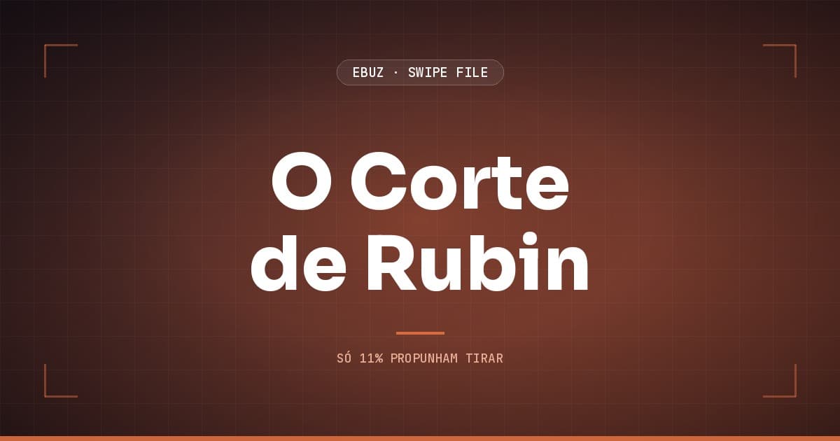 Capa do artigo sobre O Corte de Rubin, do Swipe File da eBuz