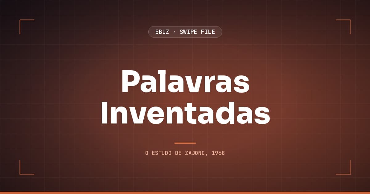 Capa do artigo sobre Palavras Inventadas, do Swipe File da eBuz