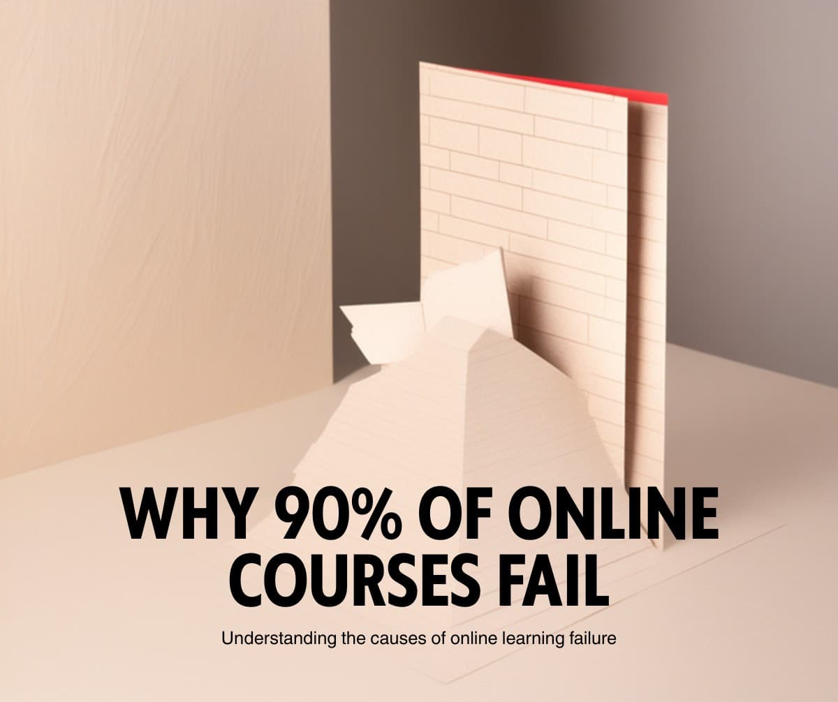Por Que 90% dos Cursos Online Fracassam (e o Que a Ciência Diz)