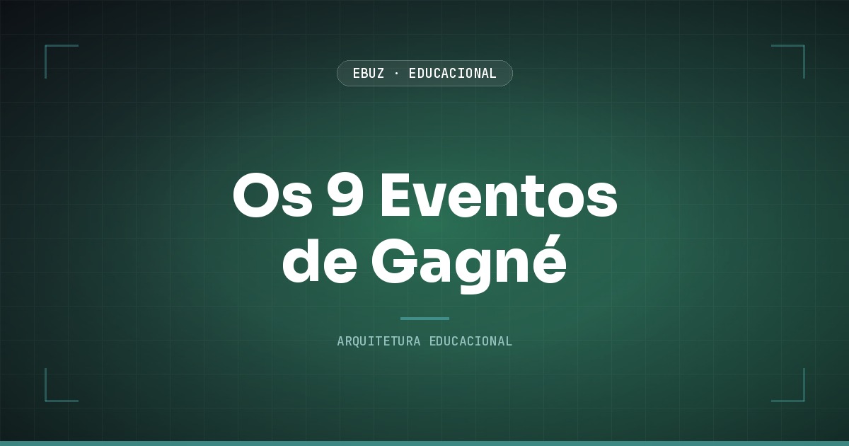 9 eventos de instrução de Gagné: checklist completo para design de curso